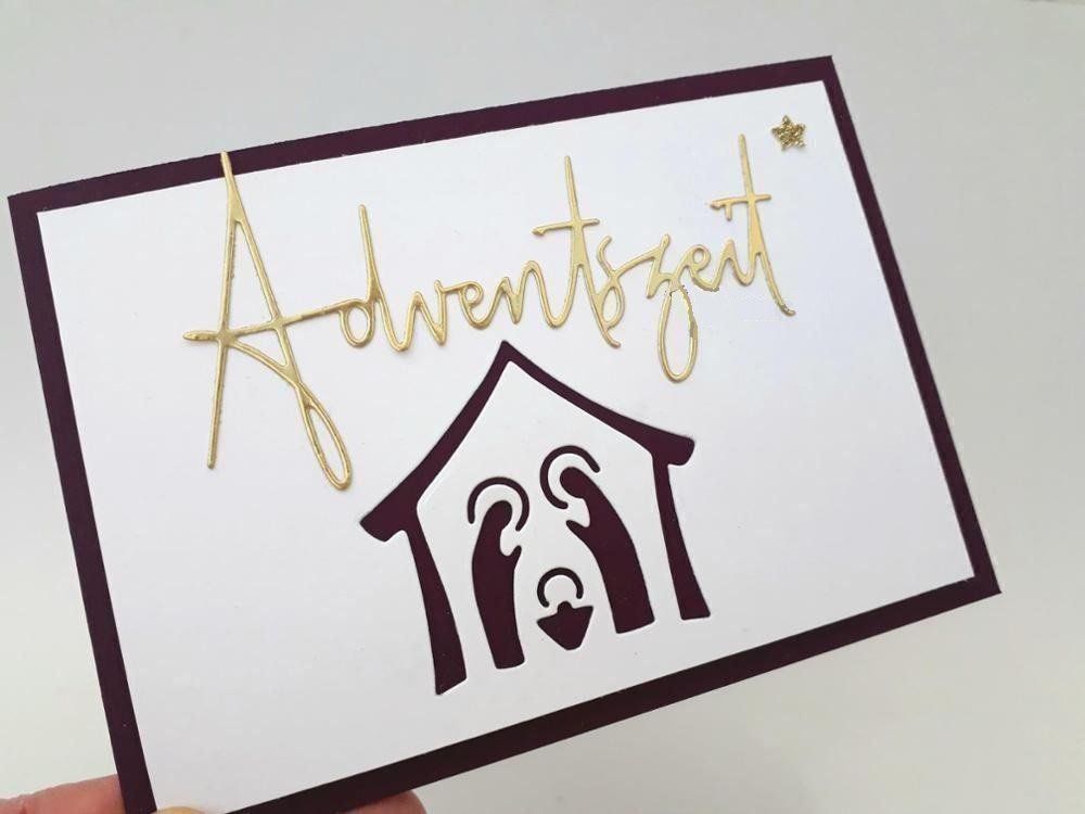 Sciablone: ADVENTSZEIT SCHRIFTZUG STANZSCHABLONE – Nuovo e nell'imballaggio originale da Affoltern am Albis venduto da Makianwa