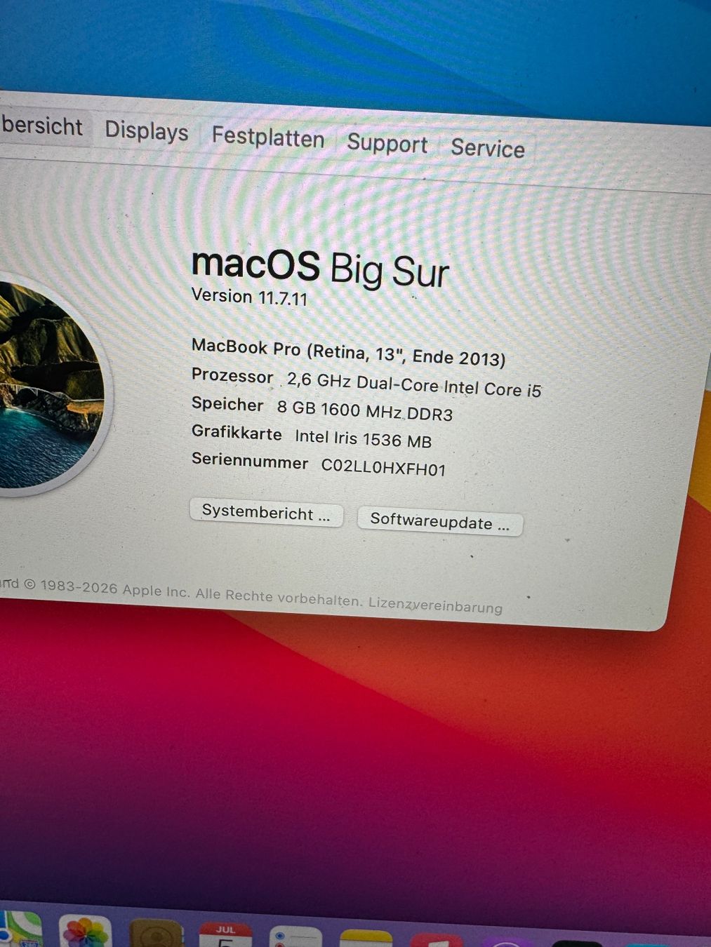 Apple Notebooks: MacBook Pro 13 – Defekt aus Adliswil von Busys 2