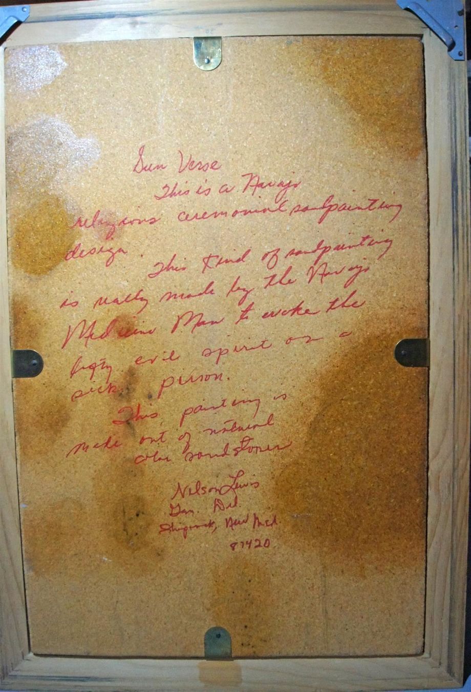Foto & Immagini: Altes Navajo Sandbild wohl Mitte 20. Jhd. – Usato da Geroldswil venduto da ARTEFACTO 9