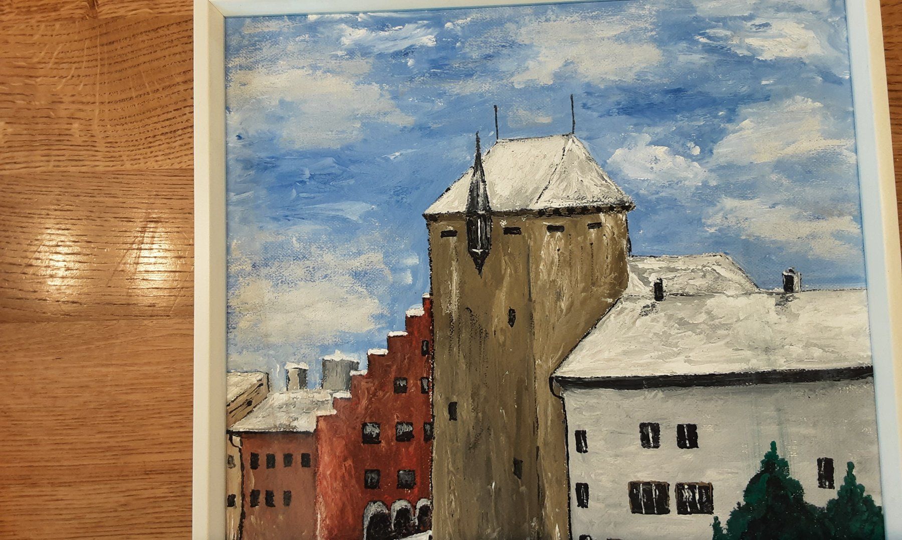 Dipinti: Winterliches Gemälde 42 cm x 32 cm – Usato da Stans venduto da kae_hqq5 3