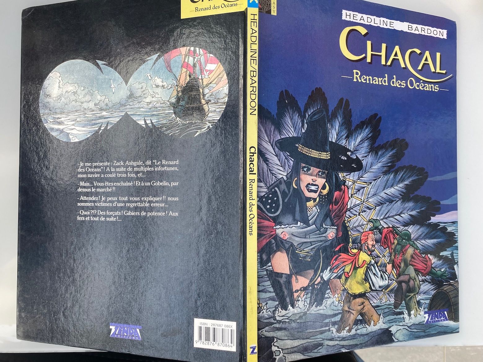 Fumetti: Chacal - Renard des Océans - BD de Headline Bardon – Usato da Plan-les-Ouates venduto da Salvatore1995 2