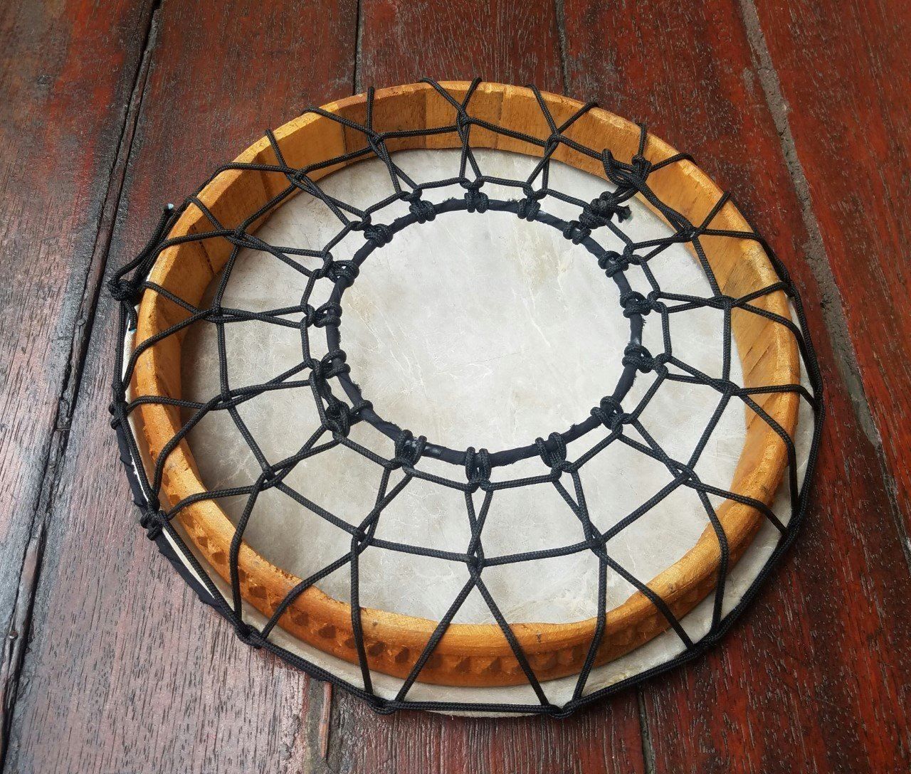 Strumenti musicali: Peru: Shaman Trommel, 30 cm Durchmesser, NEU!! – Nuovo (secondo la descrizione) da Lima- Peru venduto da Alpaka-Haus 1