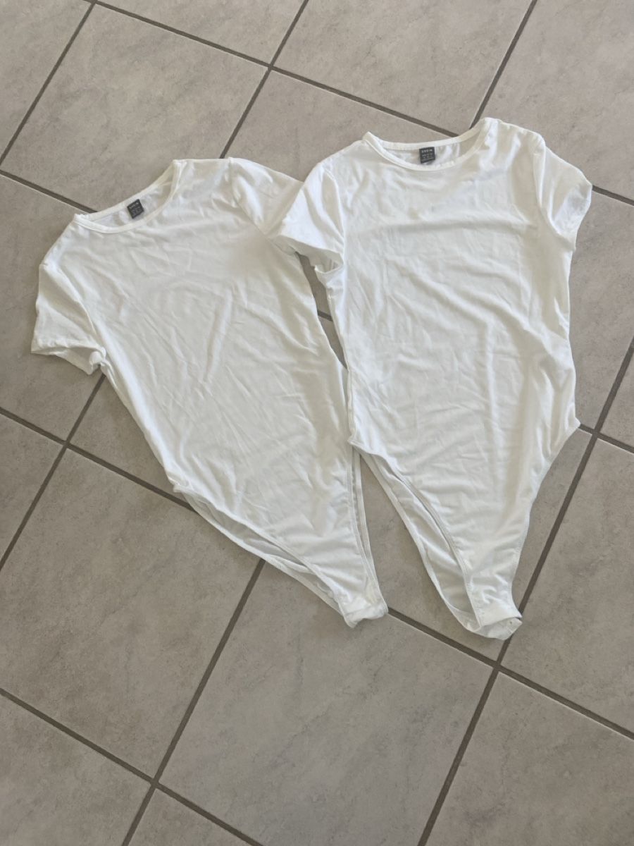 Shein Altra biancheria intima: Bodysuits / Unterhemden 2er-Pack Weiss Gr. M/38 Sommer-Basic – Nuovo (secondo la descrizione) da Glattfelden venduto da Mara050