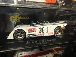 Chevron B21 D.Quester Dijon 1:32  Slotcar neu