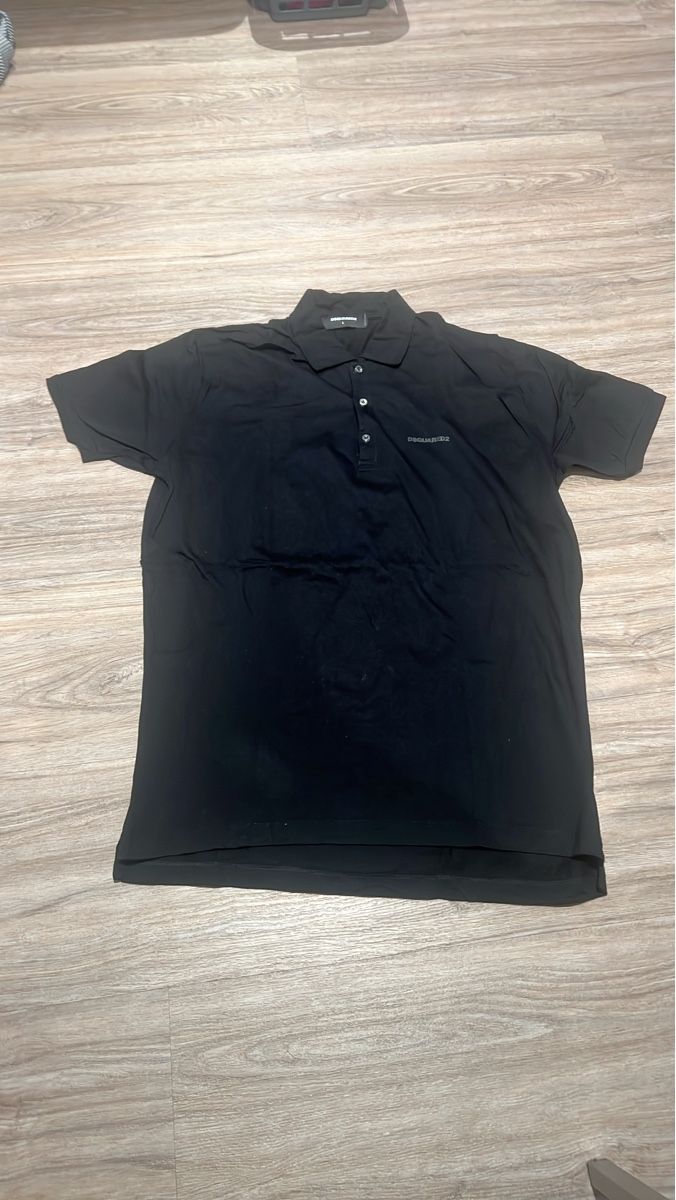 Dsquared2 Polo-Shirts: Polo Shirt Schwarz DSquared2 Grösse L  – Gebraucht aus Lampenberg von boom_123