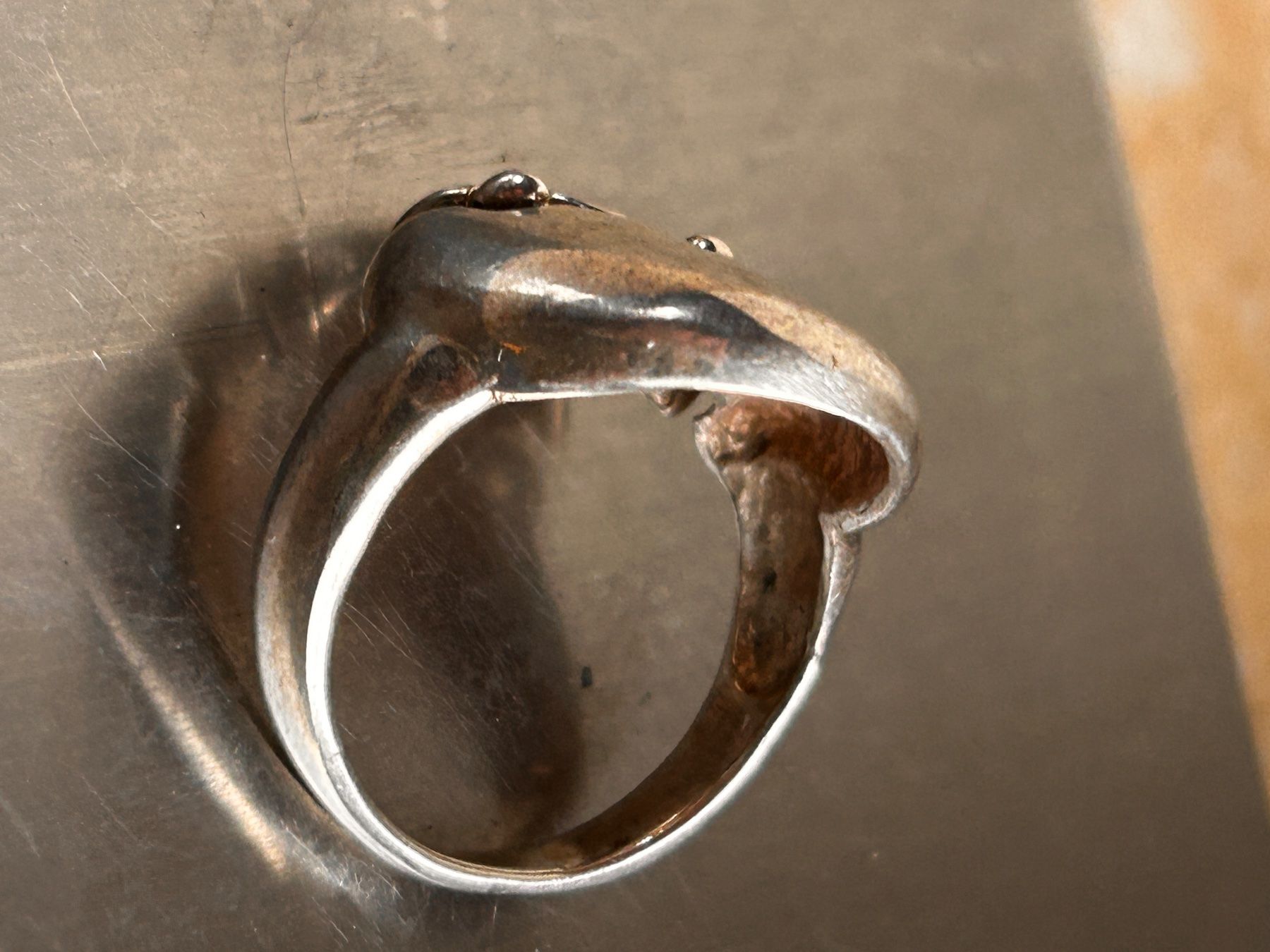 Anelli: Silber Ring EGG DESIGNER (Grösse 58) – Usato da Dittingen venduto da Bellevista 9