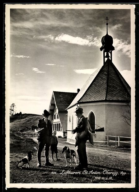 Ansichtskarten: St. Anton-Oberegg /App., Kapelle mit J – Gebraucht aus Berlin von bartko-reher