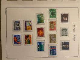 CH-Briefmarken-Sammlung 1980–1992 komplett in Leuchtt. Album