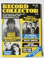 Record Collector July 1985 No 71 Springsteen Weller Motown  