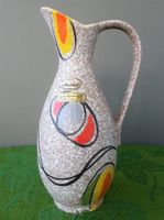 Vintage Keramik Krug Scheurich, 20 cm hoch, ca. 1960