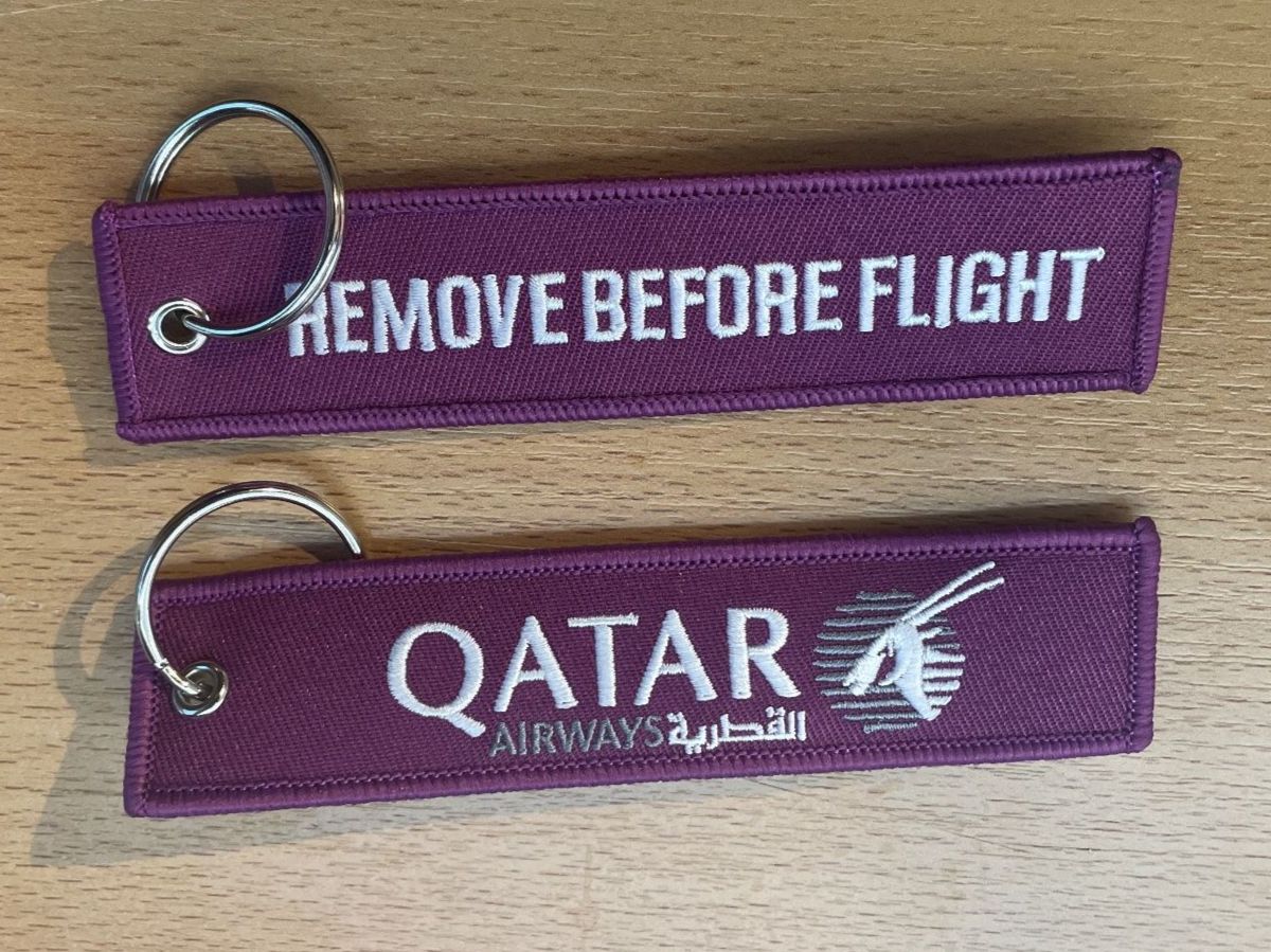 Portachiavi: 1 Schlüsselanhänger Qatar Airways – Nuovo e nell'imballaggio originale da Hochfelden venduto da aviatikboerse_top