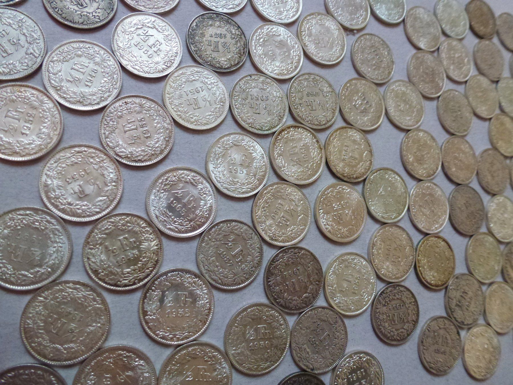 Tutti le monete: TOP ++ Sammlung von 246 Stück Schweizer Silbergeld ab 1874 – Usato da Walkringen venduto da Casablanca777 5