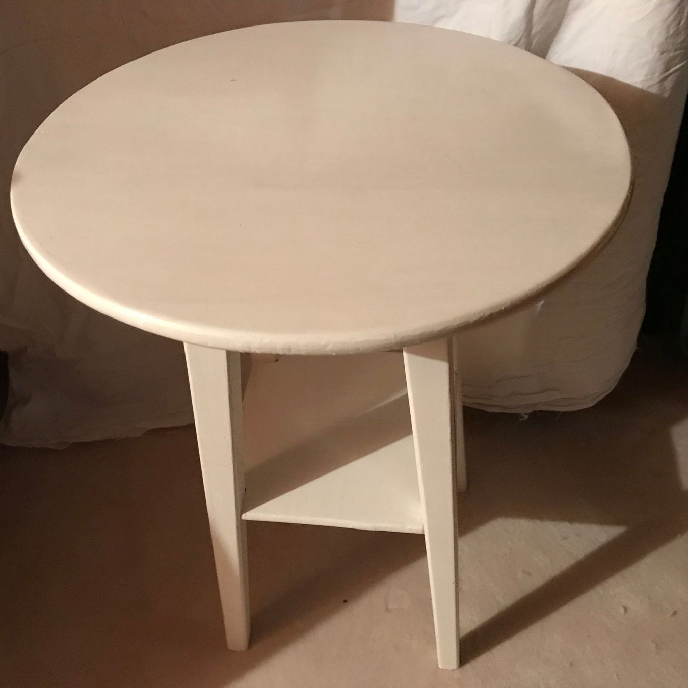 Tavoli: Table basse ronde blanche – Usato da Ste-Croix venduto da mjmg 3