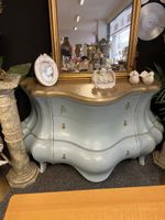 Antike Kommode, hellblau/gold, Barock Stil, Top Zustand!