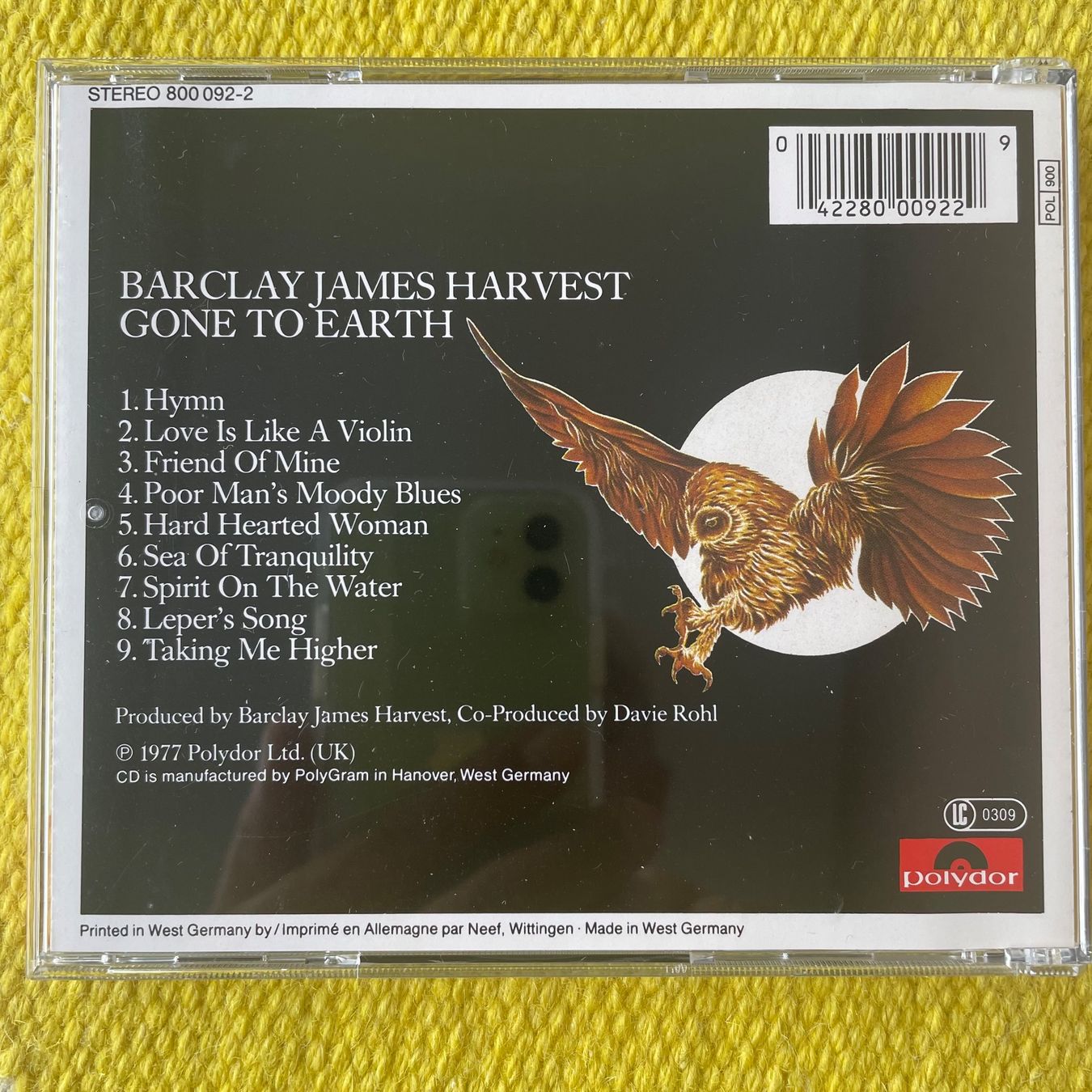 CD: BARCLAY JAMES HARVEST-GONE TO EARTH – Usato da Rorschacherberg venduto da CD-Roli 1