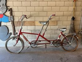 Villiger Tandem Velo Fahrrad - Einzelstück von 1982