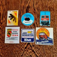 6 Aufkleber Vintage Bahn, Reisen, Polizei