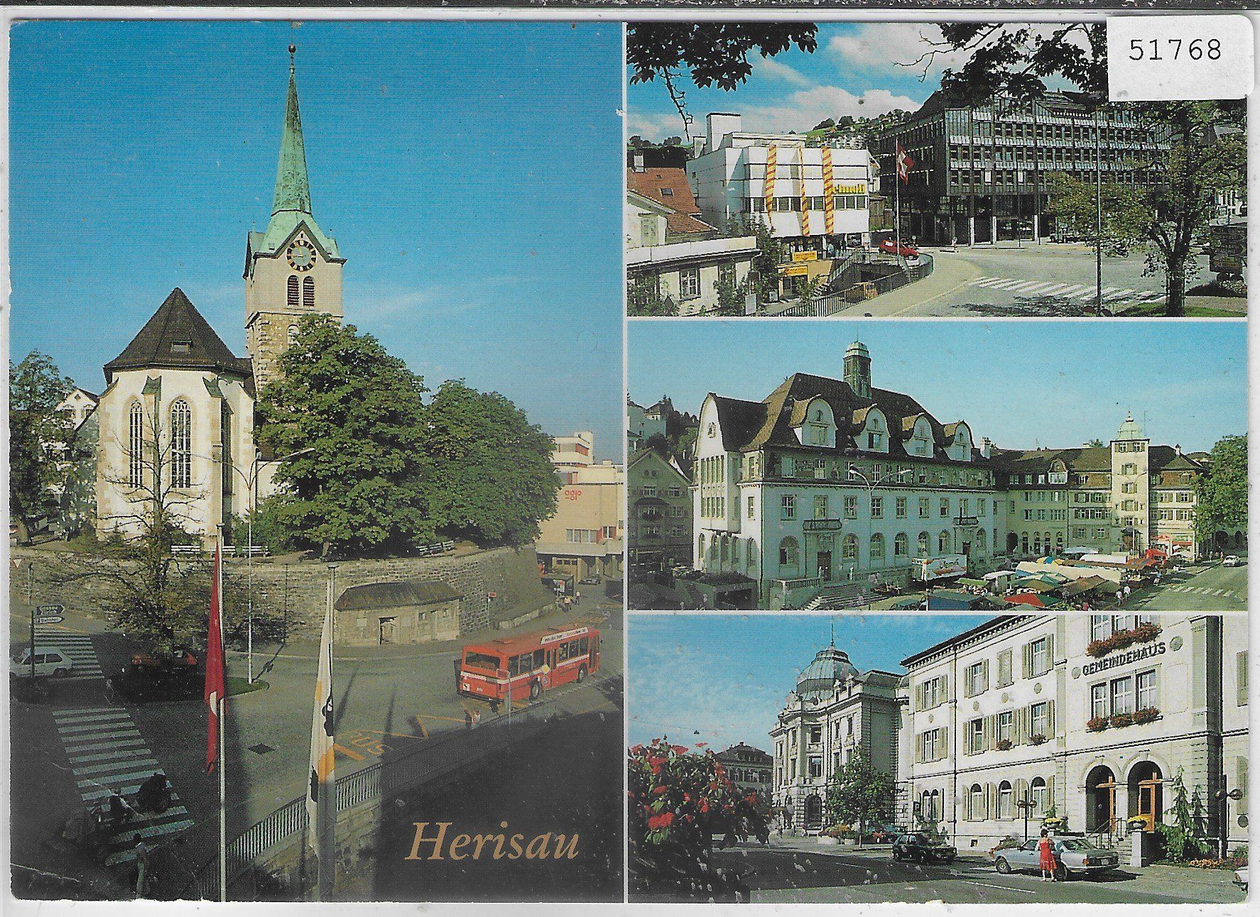 Cartoline postali: Herisau - Multiview – Usato da Ettingen venduto da Kartenplanet