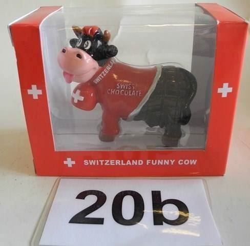 Tutte le decorazioni: Switzerland Funny Cow, 20b – Nuovo e nell'imballaggio originale da Kottwil venduto da Crazyrolf
