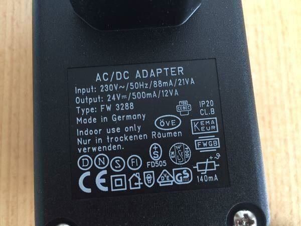 Caricabatterie: Netzteil 24V⎓ / 500mA / 12VA – Nuovo (secondo la descrizione) da Glattfelden venduto da cybermaxx 2