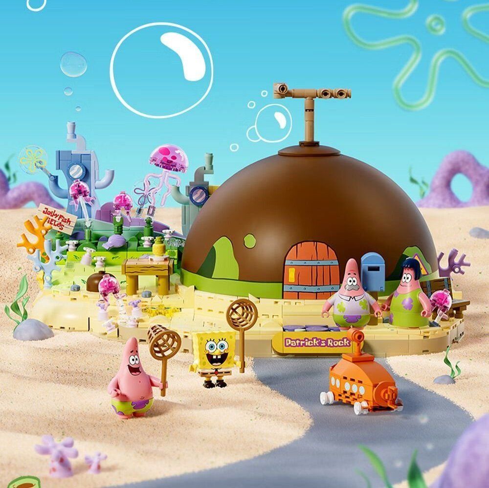 Baukästen: Spongebob - AB0089 - Patricks Stein - Klemmbaustein-Set – Gebraucht aus Arboldswil von Lubber