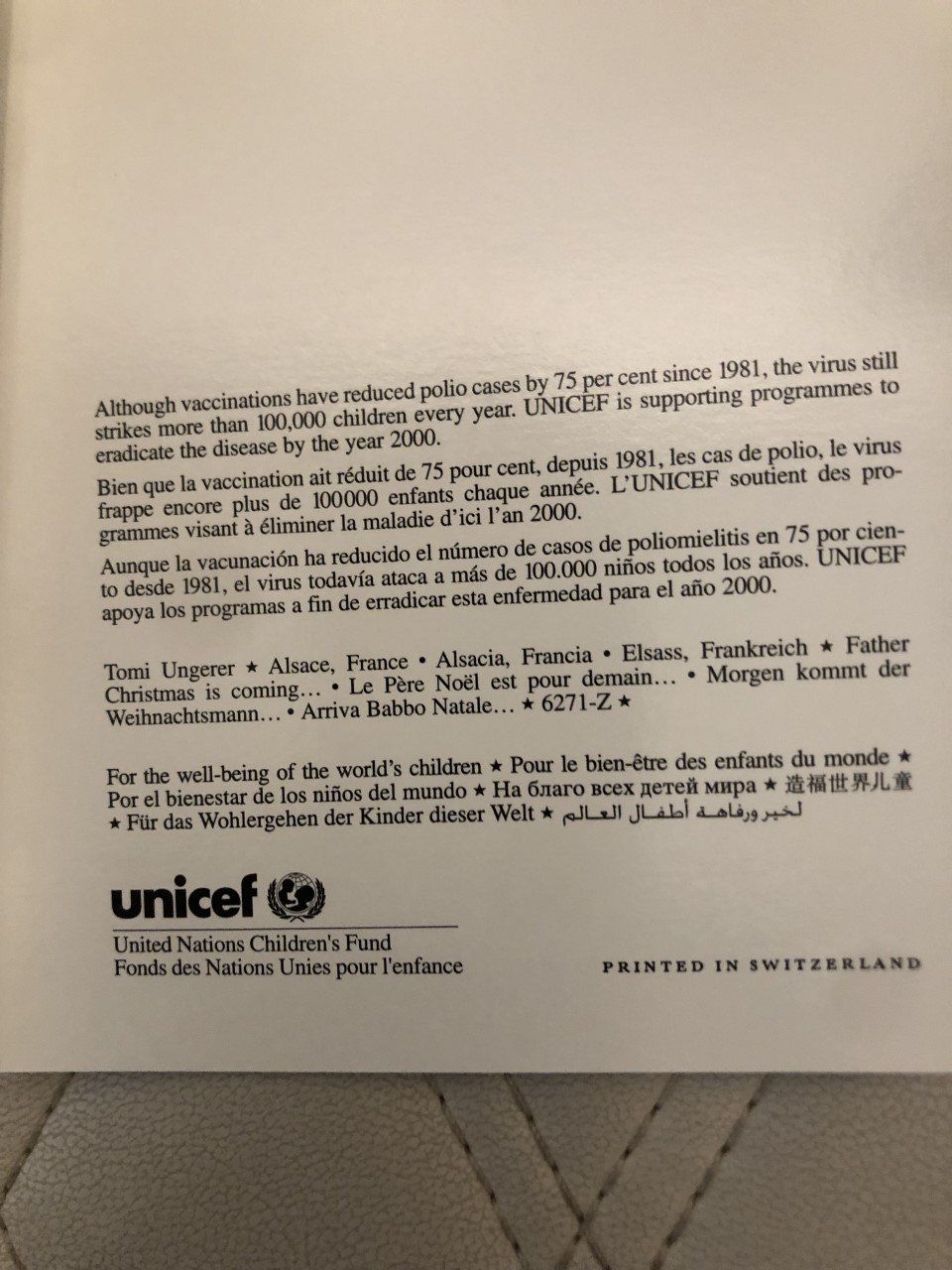 Cartoline: 6 /9 Weihnachtskarten z.T. von unicef und PRO INFIRMIS – Usato da Winkel venduto da Kade50 1
