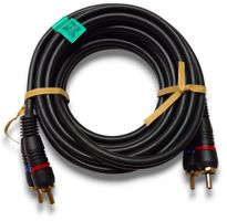 Câbles RCA – Série BlackLine by FoS - 3 mètres - Dual Shield