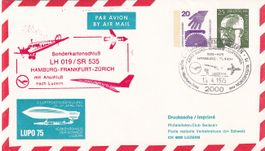 LUPO 75, Sonderflug LH/SR Hamburg - Zürich (-Luzern) 1975