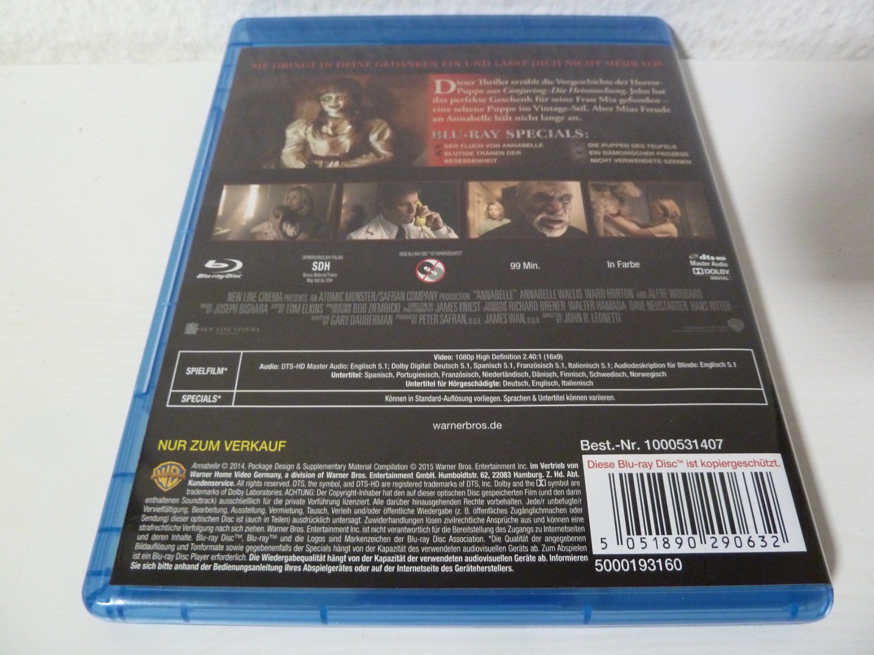 Tutti i DVDs: Annabelle  [Blu-ray] – Usato da Abtwil SG venduto da Pfusius 1