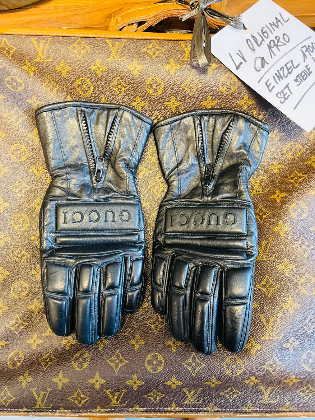 Guanti & manicotti: GUCCIs winterhandschuhe leder schwarz – Nuovo (secondo la descrizione) da Zürich venduto da chair02