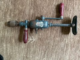 Handbohrmaschine antik, Sammlerstück, Vintage Werkzeug