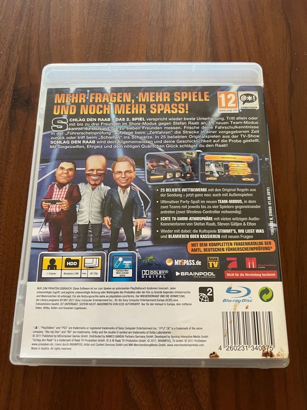 Sony Spiele: Schlag den Raab 2. Spiel PS3 Playstation – Gebraucht aus Dübendorf von CellarSeller 1
