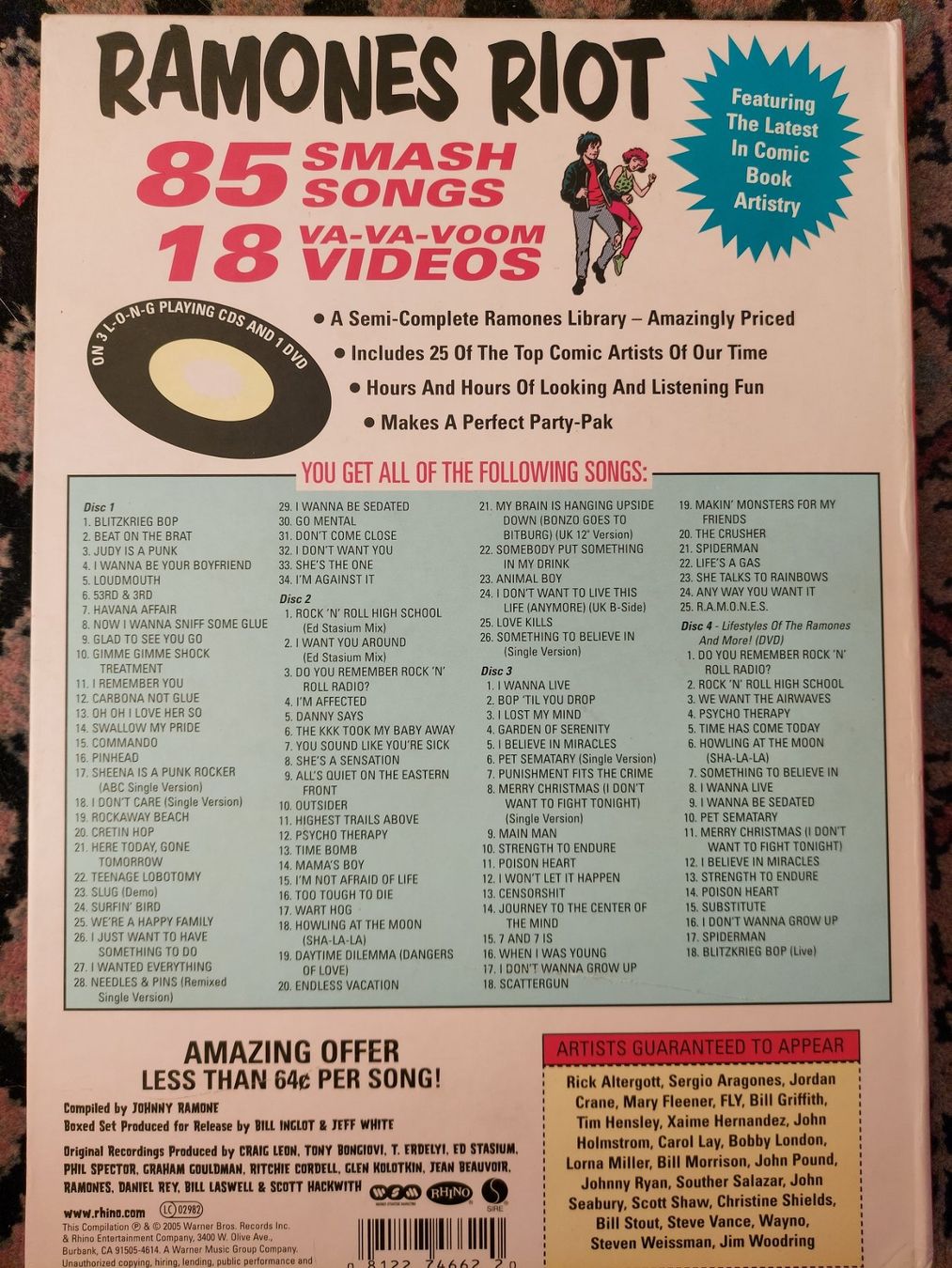 Weird Tales of the Ramones 3CD 1 DVD (D
