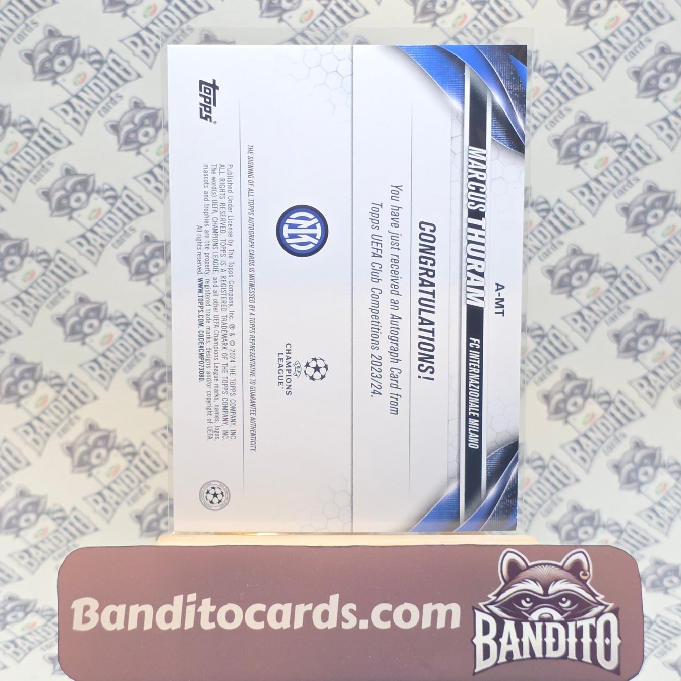 Topps Sammelbilder & Trading cards: Topps Uefa Marcus Thuram Auto - Inter – Gebraucht aus Liebefeld von Banditocards 1
