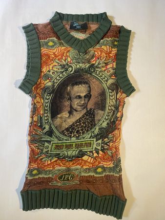 Jean Paul Gaultier Vintage Mesh Top Sleeveless Knit S