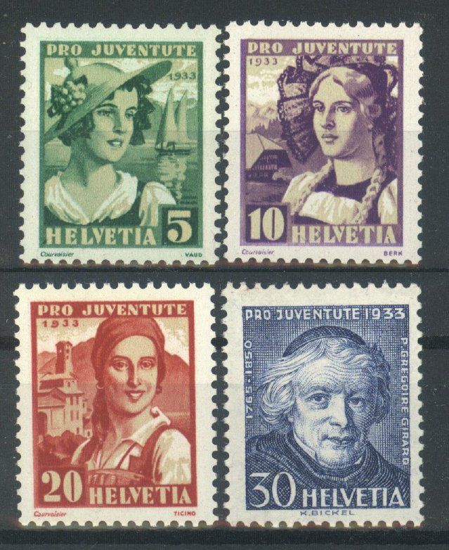 Tutti i francobolli: 1933, Pro Juventute, ** – Usato da Willisau venduto da Vollstempel