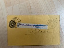 Ganzsache-Umsch. 5.X.02 mit Stempel Le Paquier und Solothurn