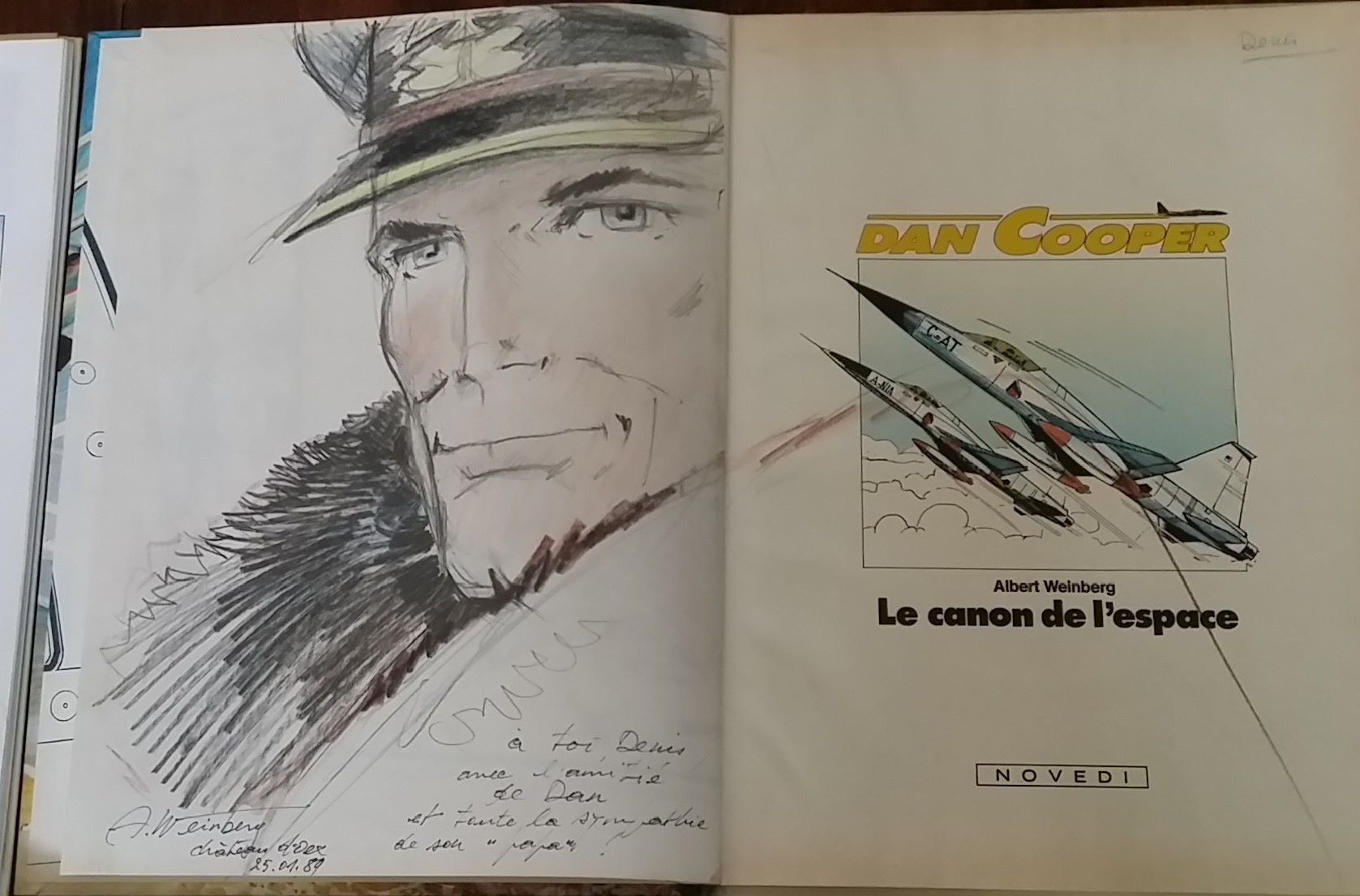Comics: BD Dan Cooper A. Weinberg signé, dessin original, daté – Gebraucht aus Epagny von Kariba 2