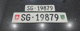 Kontrollschild/ Autonummer SG 19879