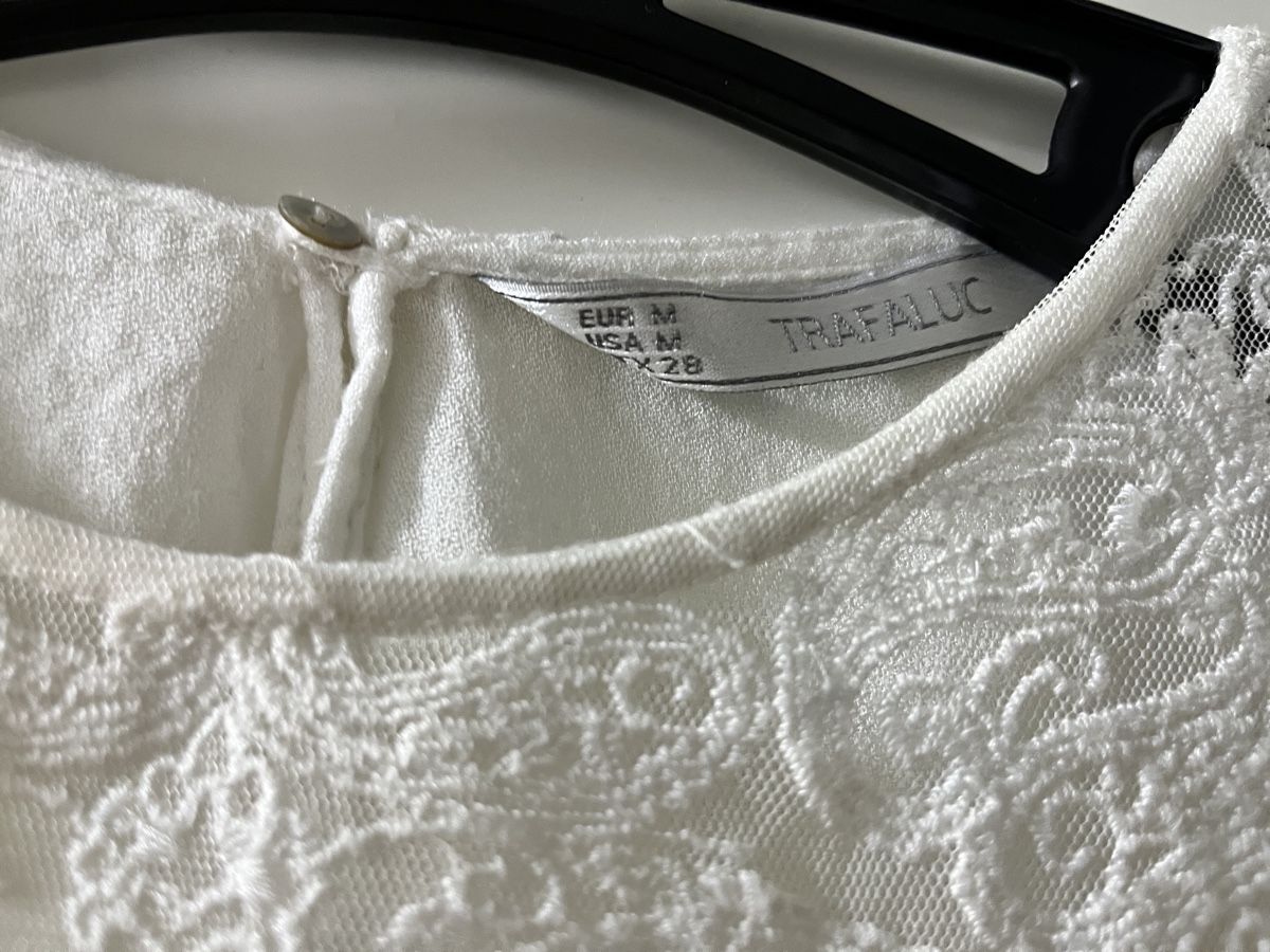 Zara Camicette: Schöne Bluse mit Spitze, Gr.: M von Trafaluc – Usato da Zürich venduto da MariaSusanne 3