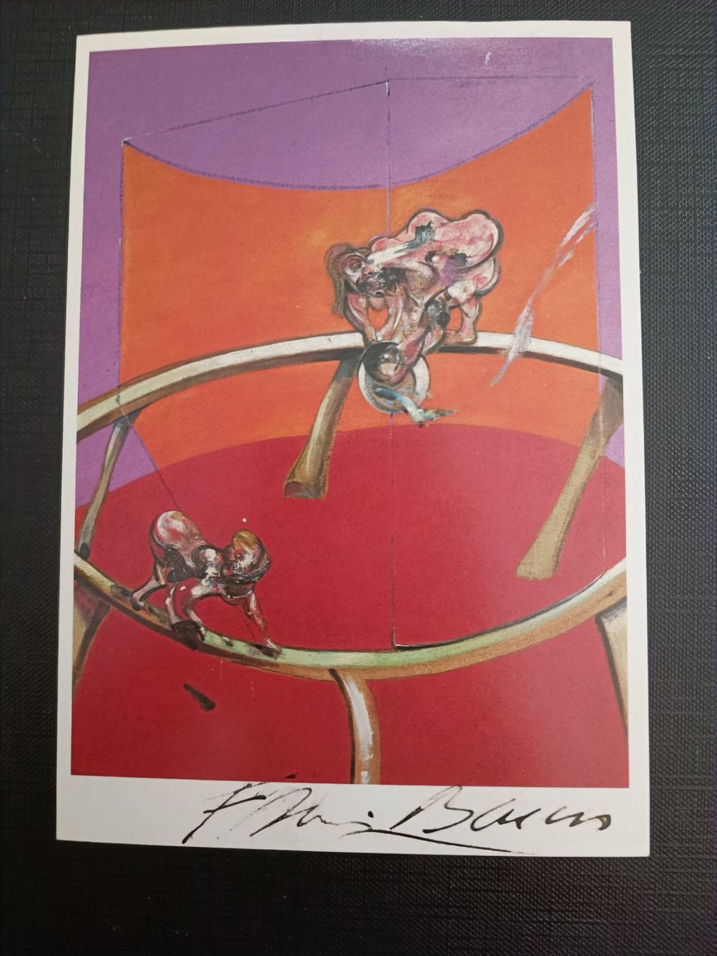 Grafiken & Lithographien: Francis Bacon - signierte Kunstpostkarte – Gebraucht aus Menziken von Artographs