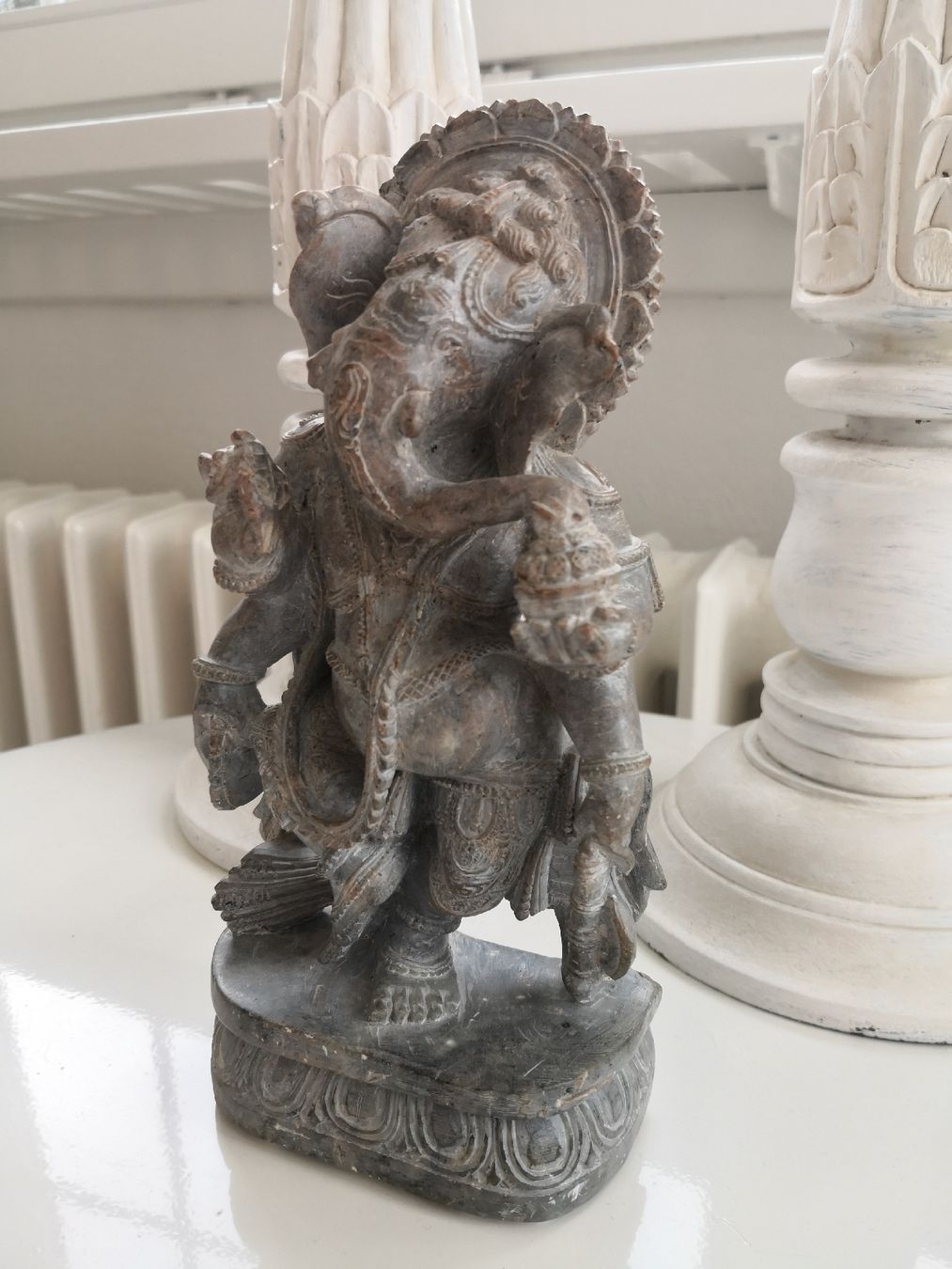 Sculture & Statue: 🤩HANDGEMEISELTE GANESHA STATUE SPECKSTEIN EINZELSTÜCK INDIA – Nuovo (secondo la descrizione) da Olten venduto da Naja-Twins-Twins 4