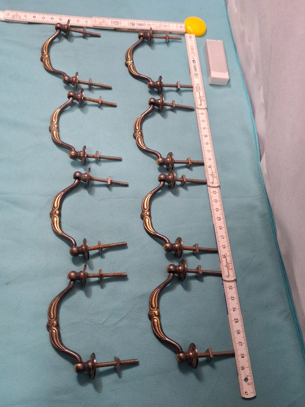 Ferramenta: 8 Möbel Fall Griffe mit Rosetten, Antik Style (4079#MBS3) – Nuovo (secondo la descrizione) da Baar venduto da rocca268 5