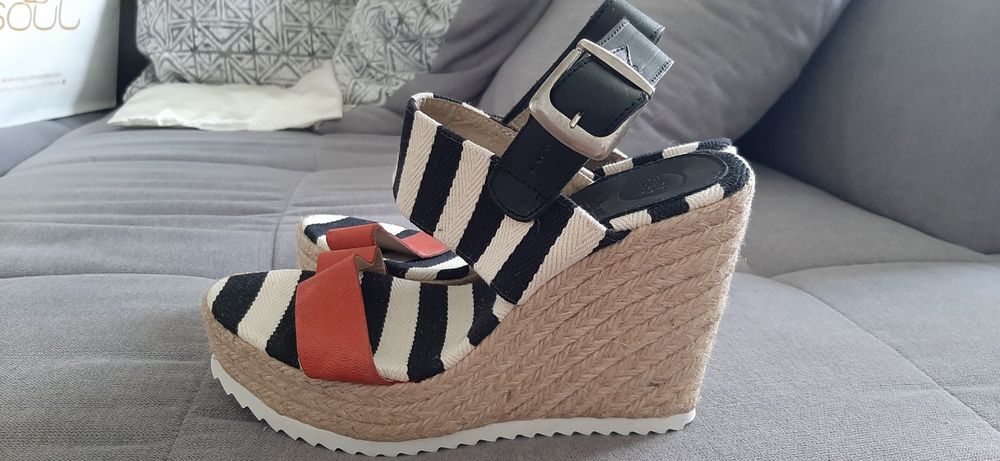 Gioseppo BACOOR - Sandali con zeppa - blanco/bianco