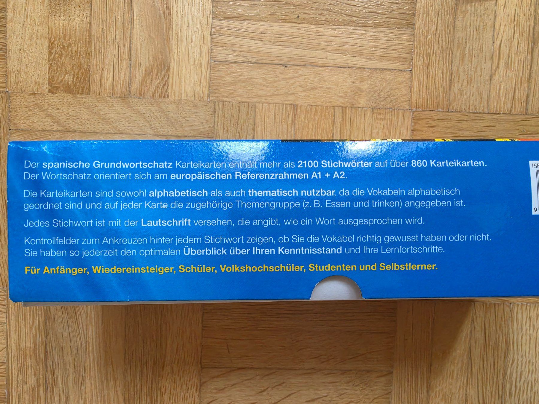 Altro materiale scolastico: Karteikarten Spanisch Grundwortschatz – Usato da Stäfa venduto da flamingo_17 3
