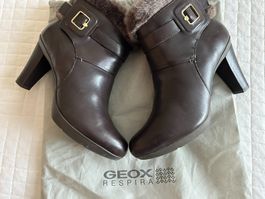 Bottines Geox en cuir comme neuves fourrés internement T 40