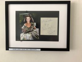 VIVIAN LEIGH ( VOM WINDE VERWEHT ) ORG. SIG. PASSPARTOUT