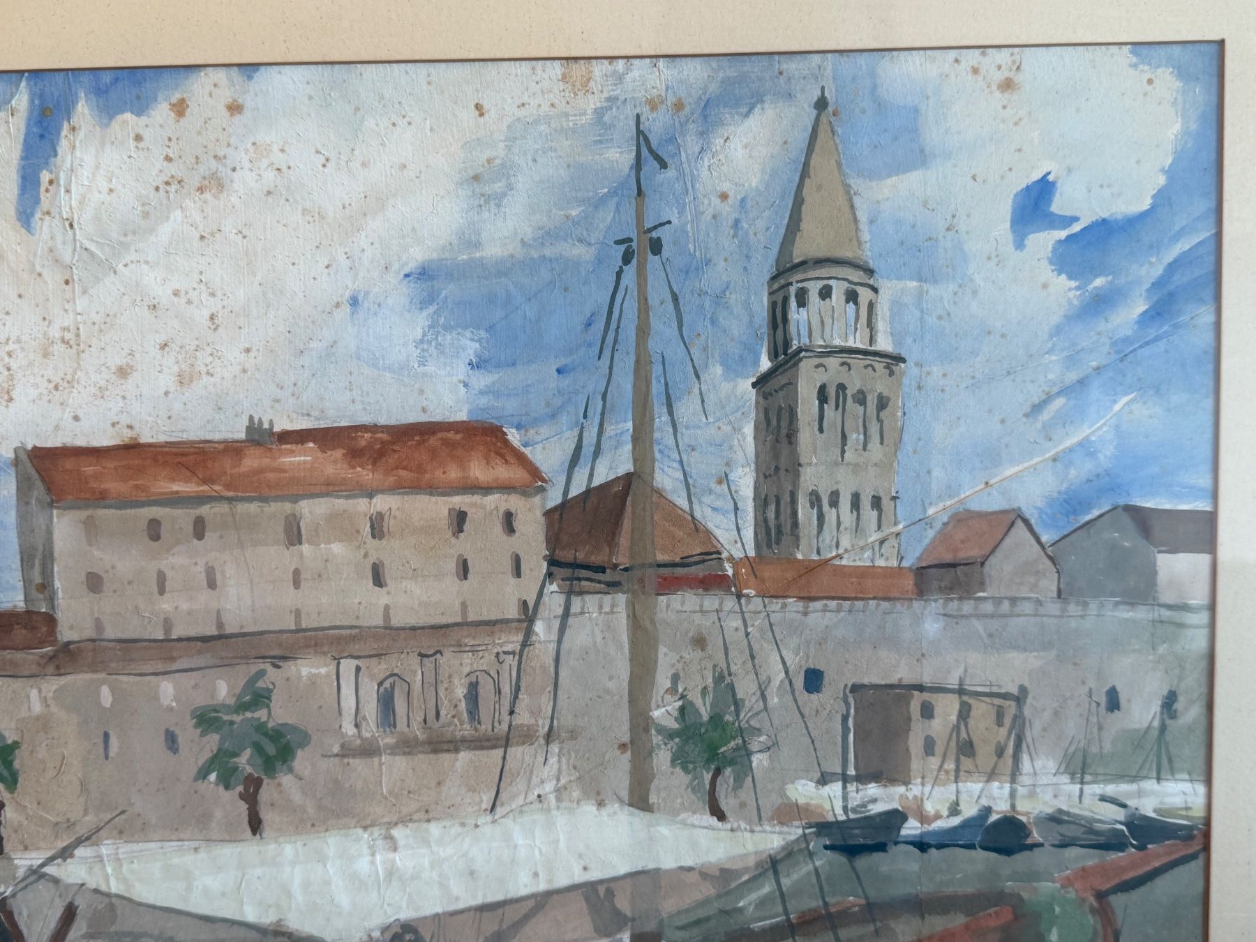 Gemälde: Carlo König 1900-1970 Basel Aquarelle Split 1934 – Gebraucht aus Basel von PAUL_ART 4