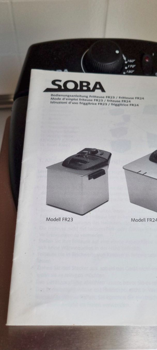 Appareils de cuisine: SOBA FRITTEUSE – MODELL FR 23 – D'occasion à Derendingen par Rider3 2