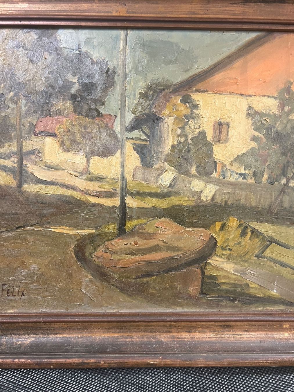 Gemälde: ANCIENNE HUILE SUR TOILE SIGNÉE – Gebraucht aus Genève von Qanil77 1